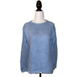 100% Cotton Talbots long Blue sleeve sweater